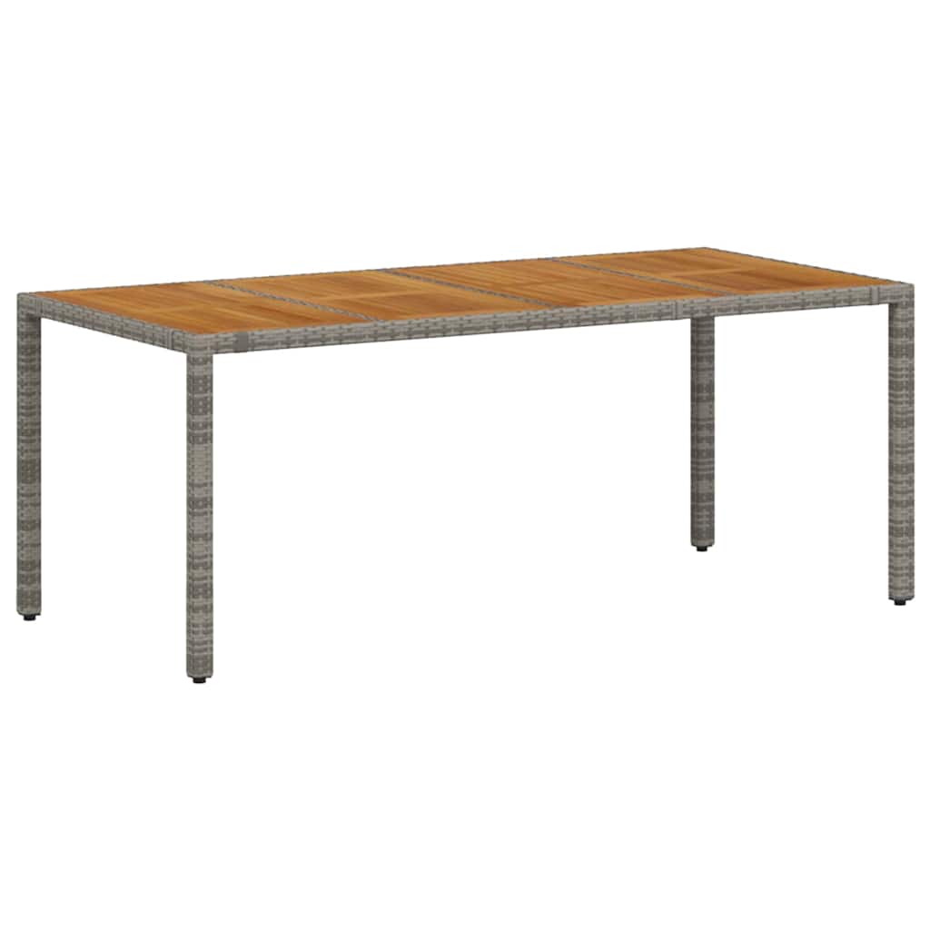 vidaXL Zestaw do jadalni w ogrodzie 9 pcs Szary polirattan