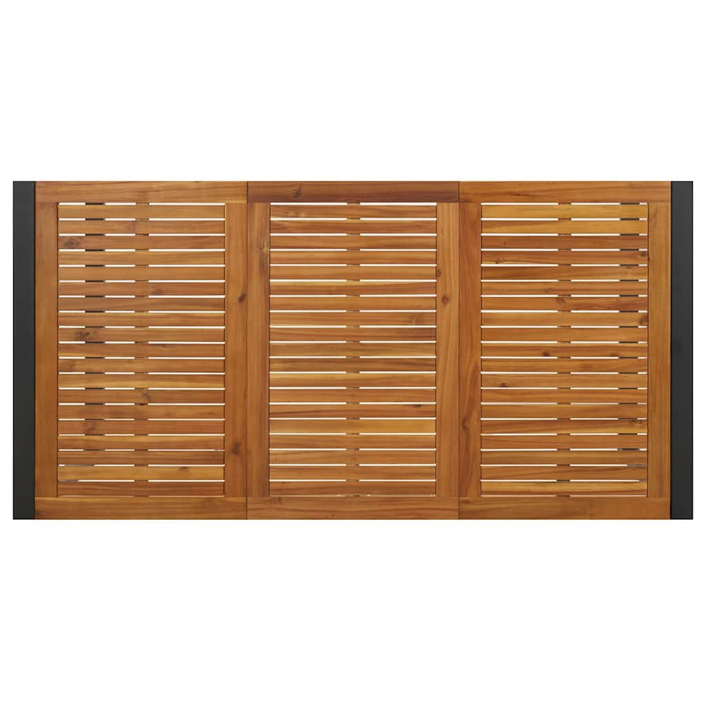 vidaXL Zestaw do jadalni w ogrodzie 7 pcs Czarny i Brązowy polirattan