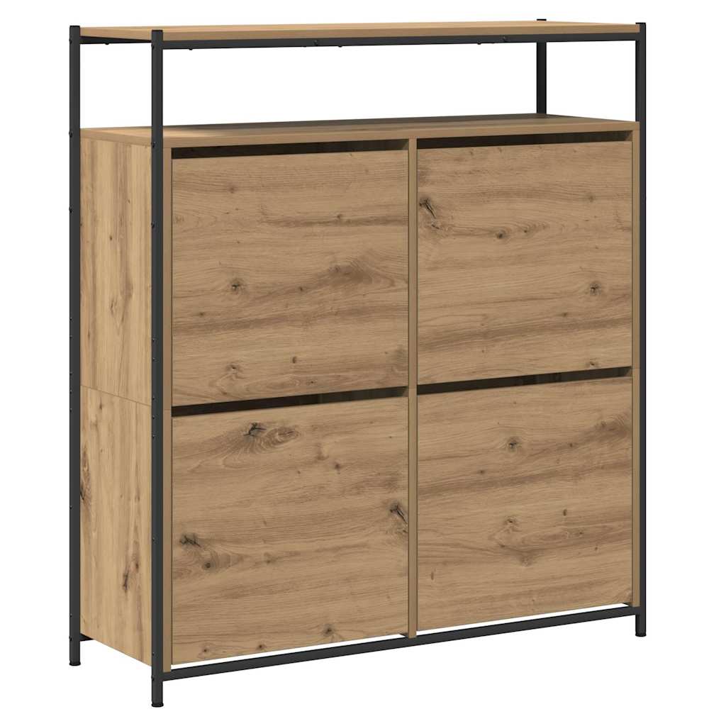 vidaXL Szafka na buty z półką Dąb rzemieślniczy 100 x 34 x 112 cm