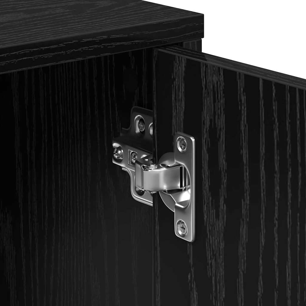 vidaXL Bufet 2 pcs Czarny Dąb 60 x 31 x 70 cm Materiał drewnopochodny