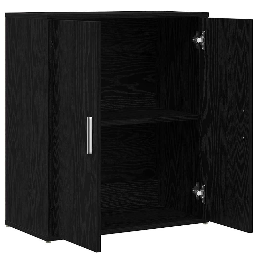 vidaXL Bufet 2 pcs Czarny Dąb 60 x 31 x 70 cm Materiał drewnopochodny