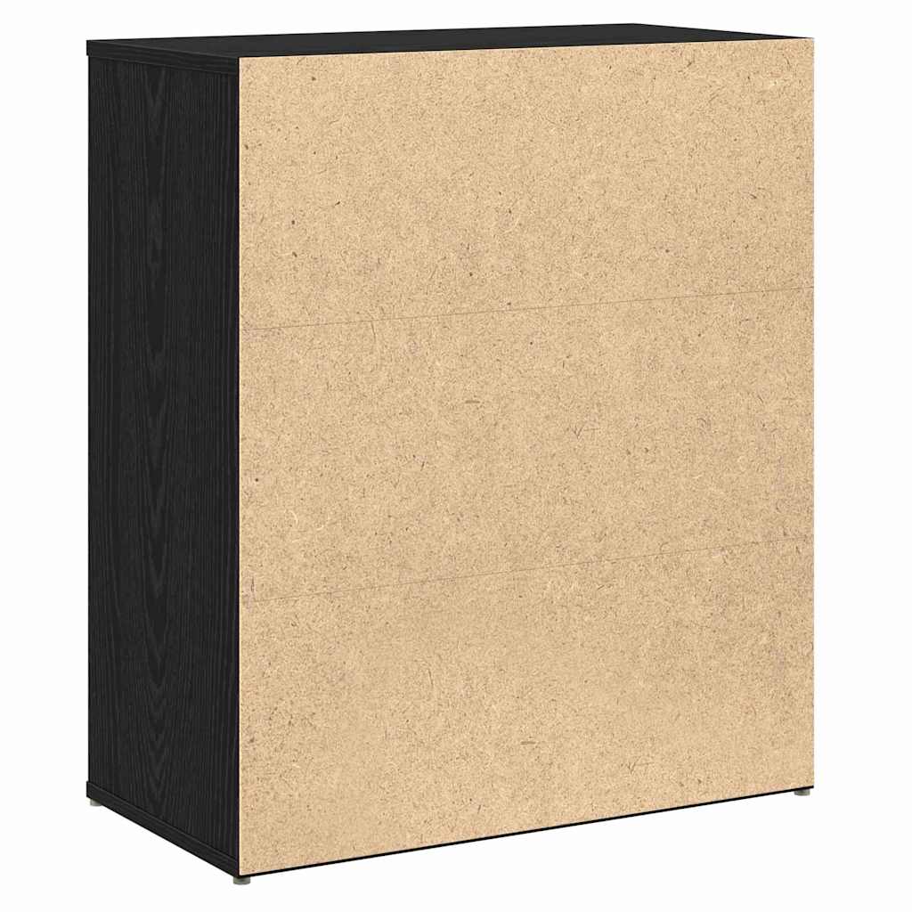 vidaXL Bufet 2 pcs Czarny Dąb 60 x 31 x 70 cm Materiał drewnopochodny