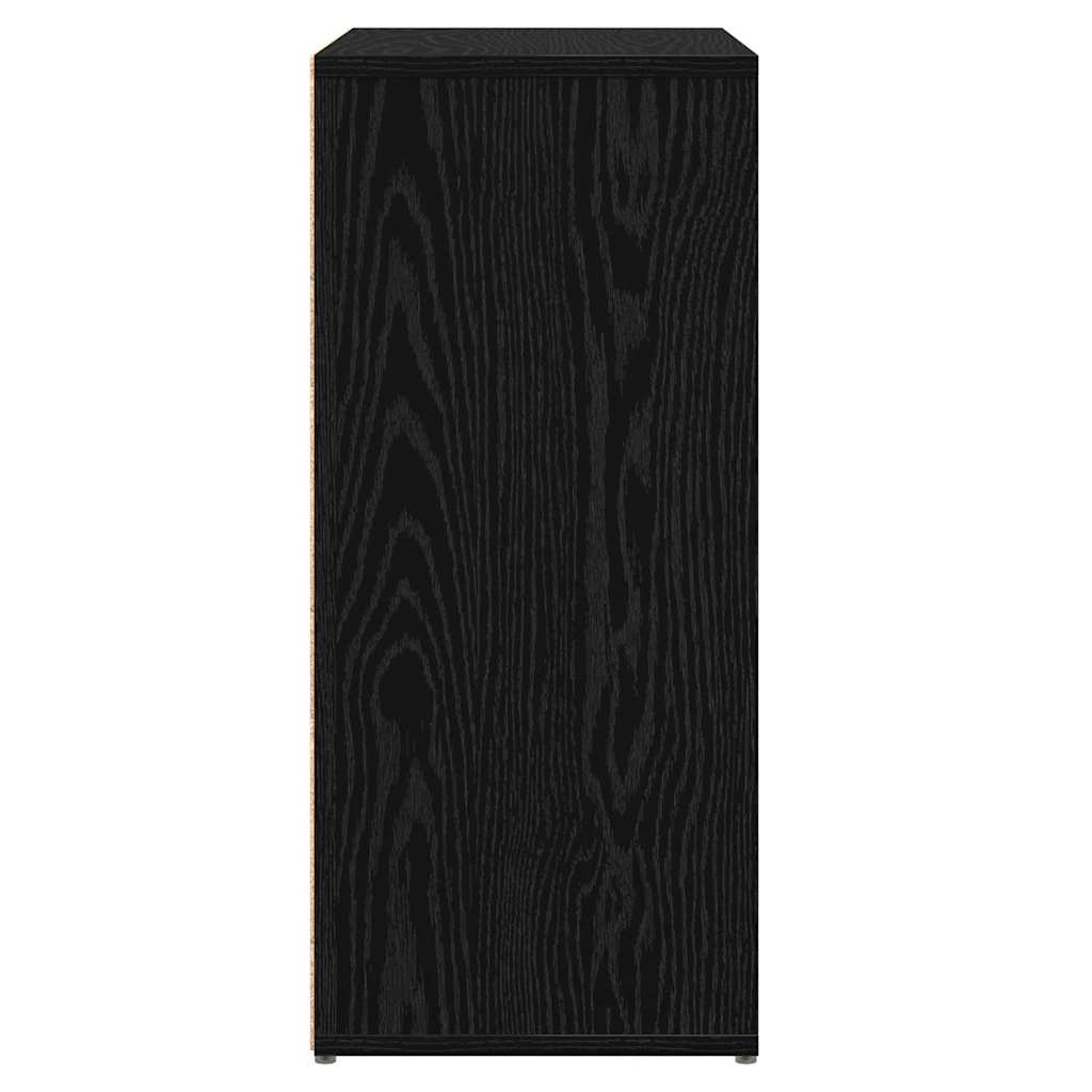 vidaXL Bufet 2 pcs Czarny Dąb 60 x 31 x 70 cm Materiał drewnopochodny