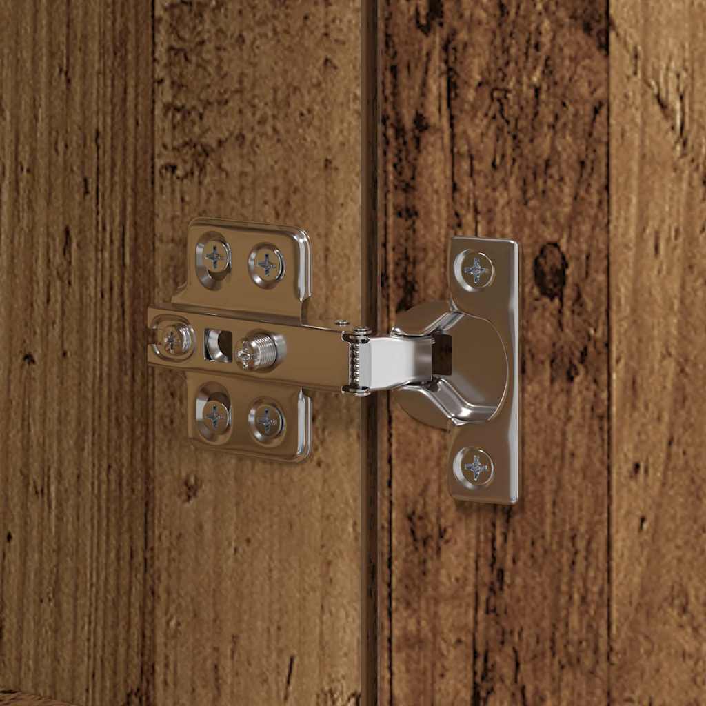 vidaXL Kredens kuchenny z półką 2 pcs Stare drewno 60 x 50 x 180 cm