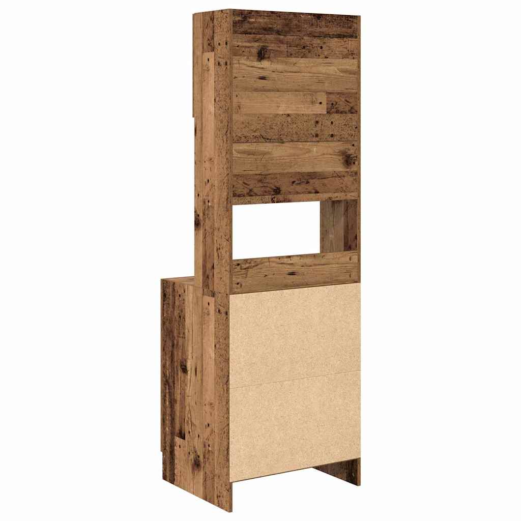 vidaXL Kredens kuchenny z półką 2 pcs Stare drewno 60 x 50 x 180 cm