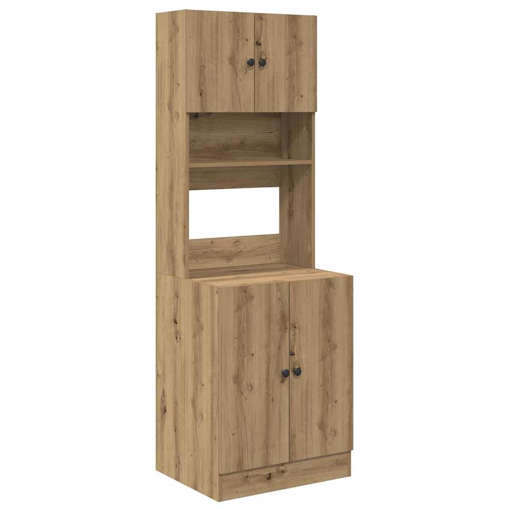 vidaXL Kredens kuchenny 2 pcs Dąb rzemieślniczy 60 x 50 x 180 cm