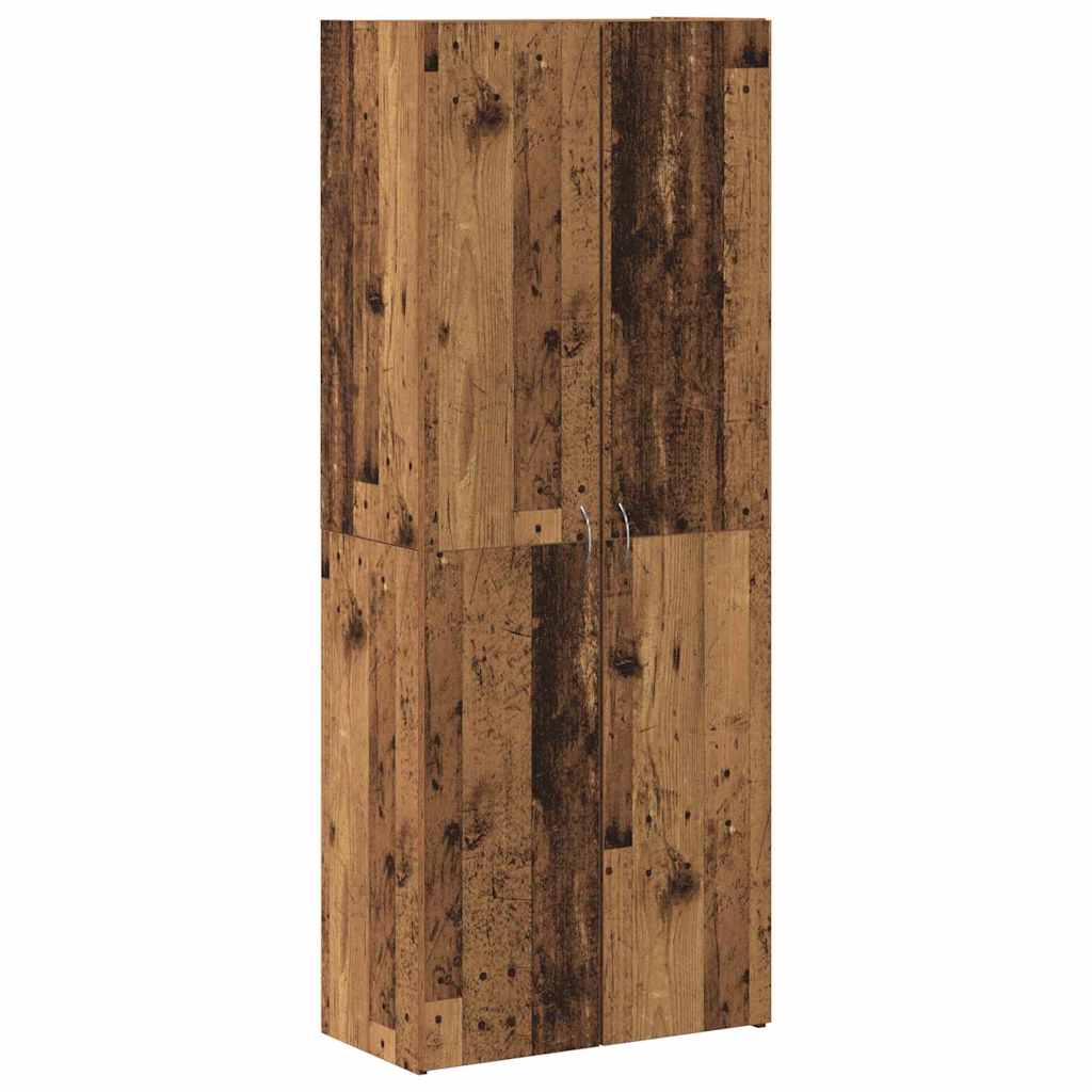 vidaXL Biurowa szafka Stare drewno 60 x 32 x 152,5 cm