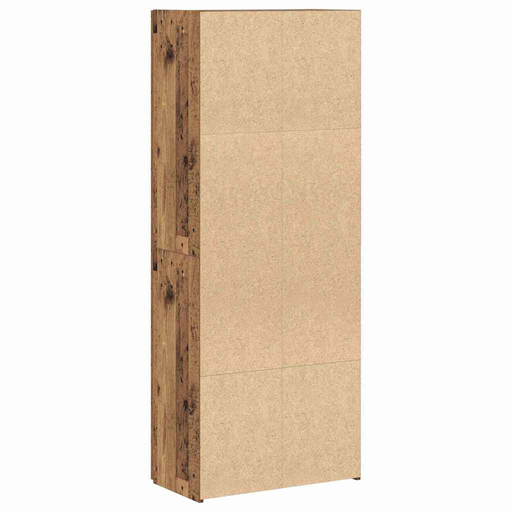 vidaXL Biurowa szafka Stare drewno 60 x 32 x 152,5 cm