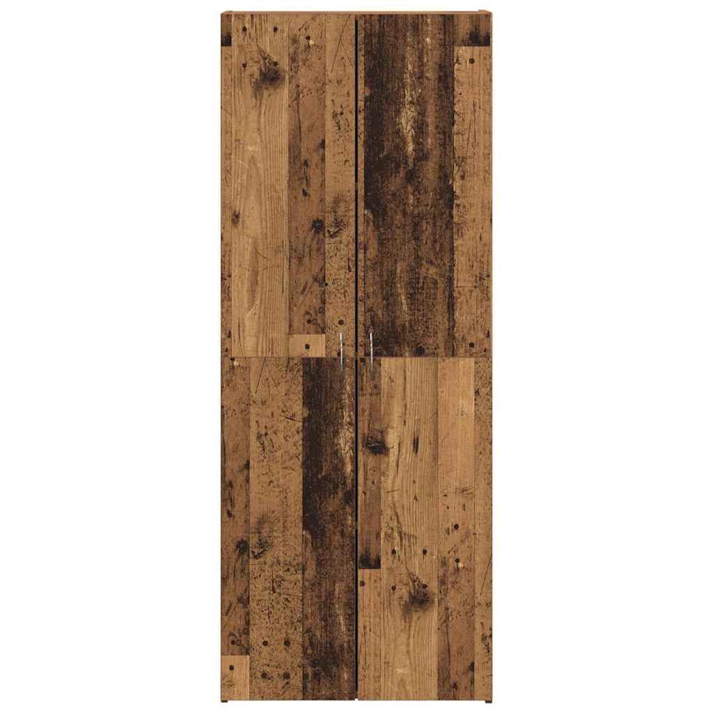vidaXL Biurowa szafka Stare drewno 60 x 32 x 152,5 cm