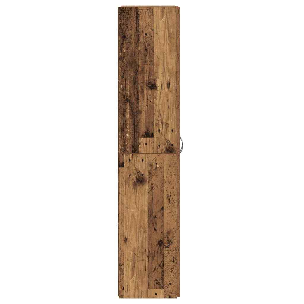 vidaXL Biurowa szafka Stare drewno 60 x 32 x 152,5 cm