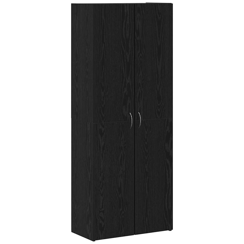 vidaXL Biurowa szafka Czarny Dąb 60 x 32 x 152,5 cm