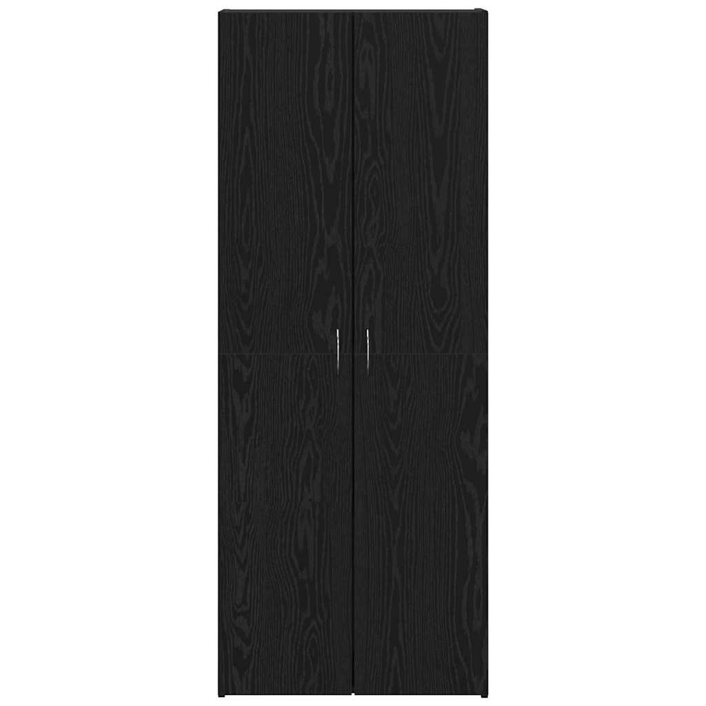 vidaXL Biurowa szafka Czarny Dąb 60 x 32 x 152,5 cm
