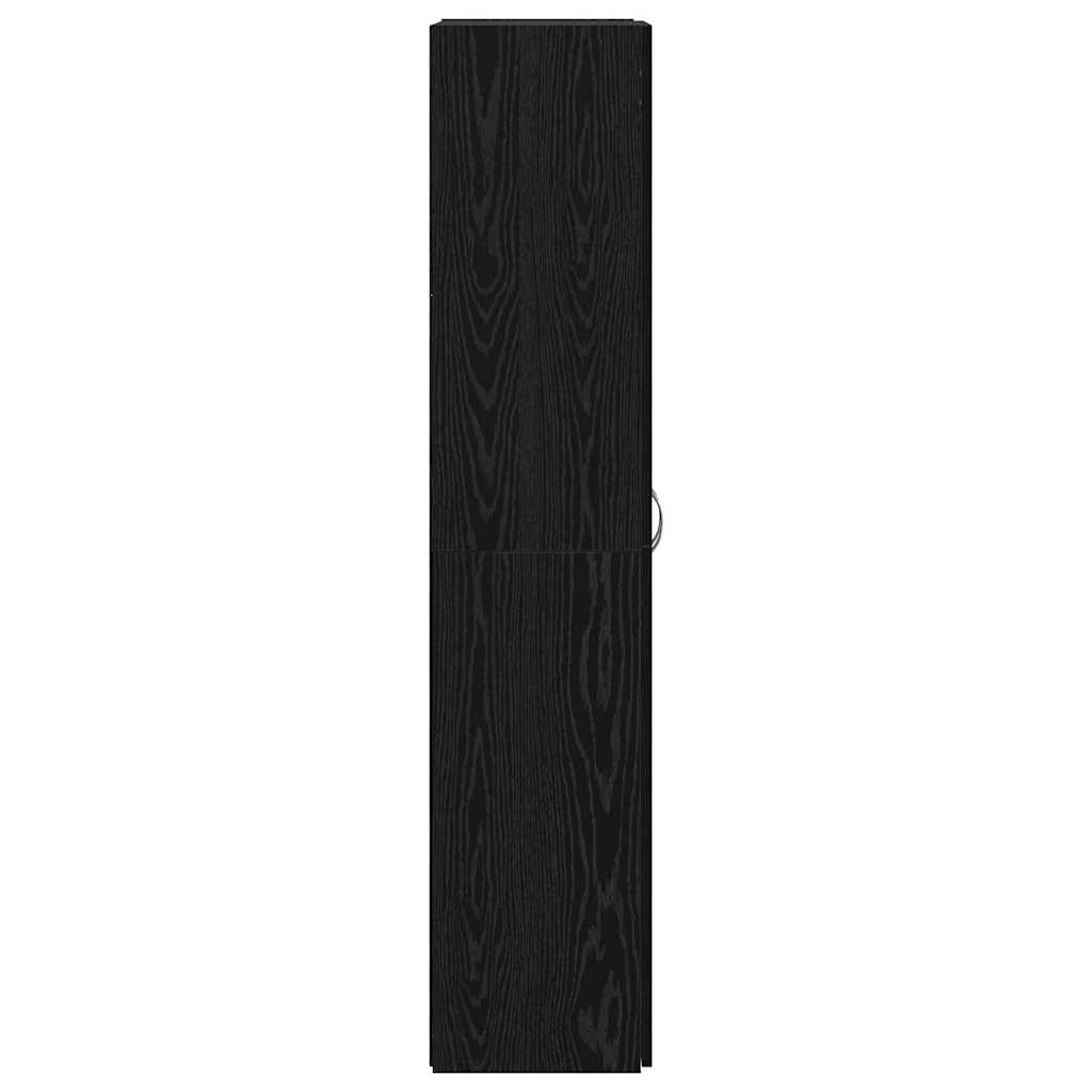vidaXL Biurowa szafka Czarny Dąb 60 x 32 x 152,5 cm