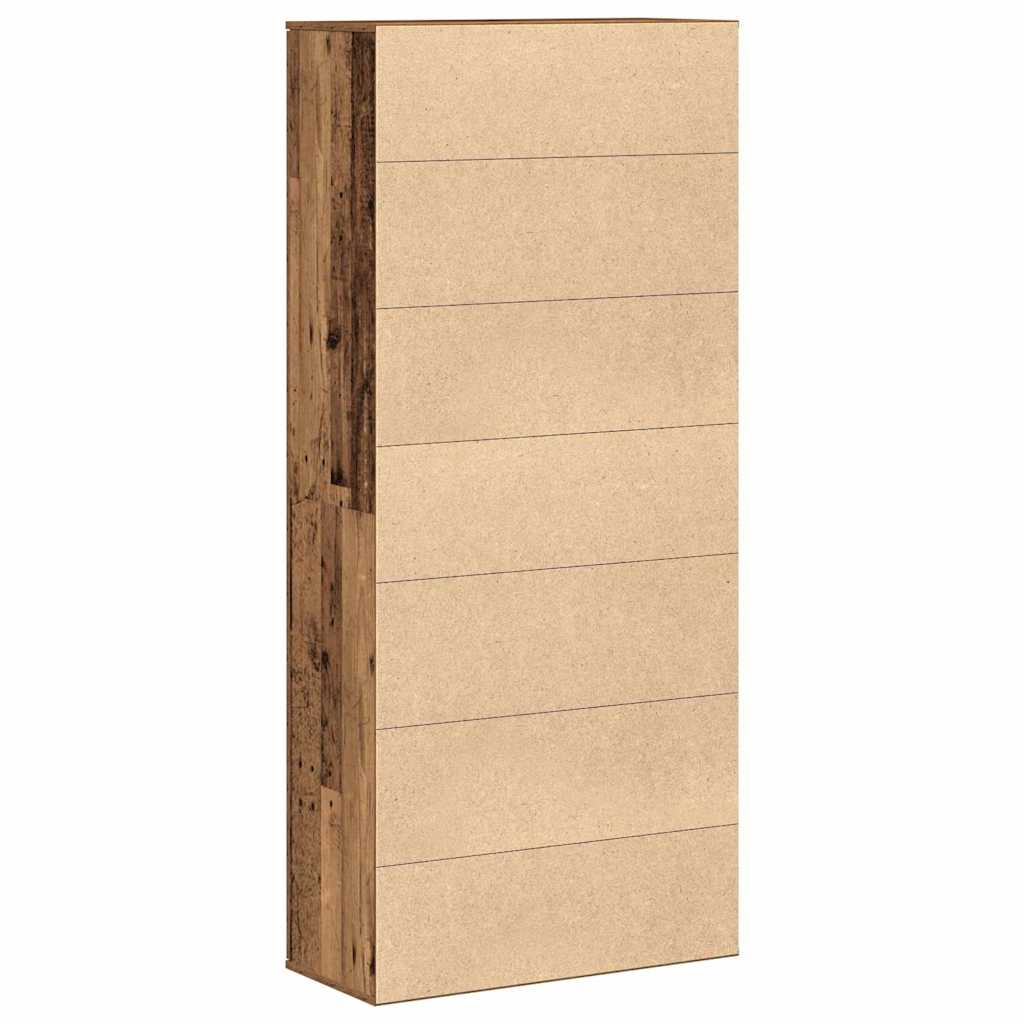 vidaXL Wysoka szafa 80 x 35 x 180 cm Drewno inżynieryjne Stare drewno
