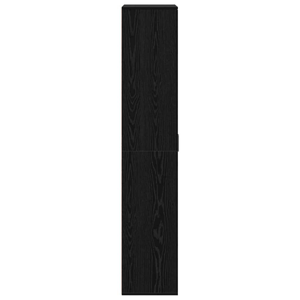 vidaXL Wysoka szafa 80 x 35 x 180 cm Drewno inżynieryjne Czarny dąb