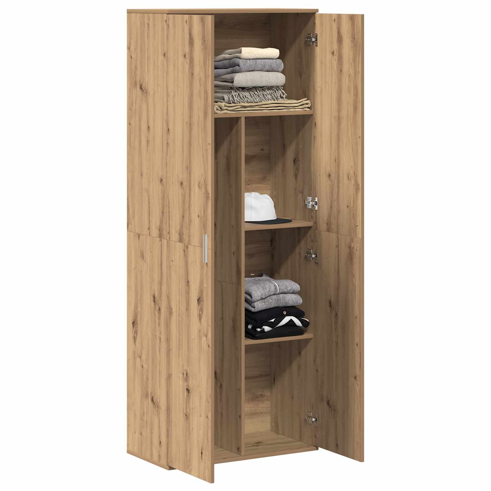 vidaXL Highboard Dąb rzemieślniczy 70 x 33.5 x 180 cm