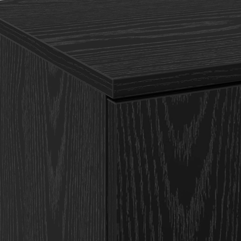 vidaXL Highboard 70 x 33.5 x 180 cm Drewno inżynieryjne Czarny Dąb