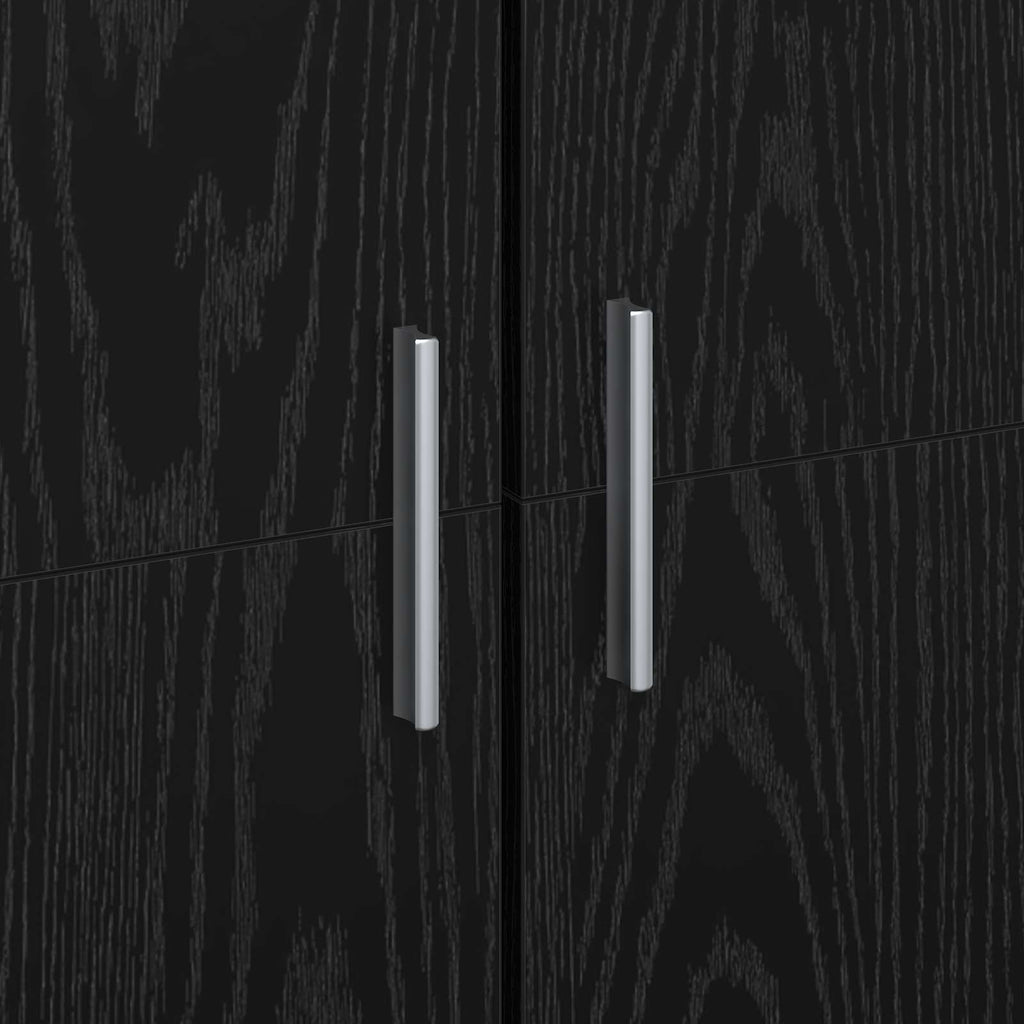 vidaXL Highboard 70 x 33.5 x 180 cm Drewno inżynieryjne Czarny Dąb