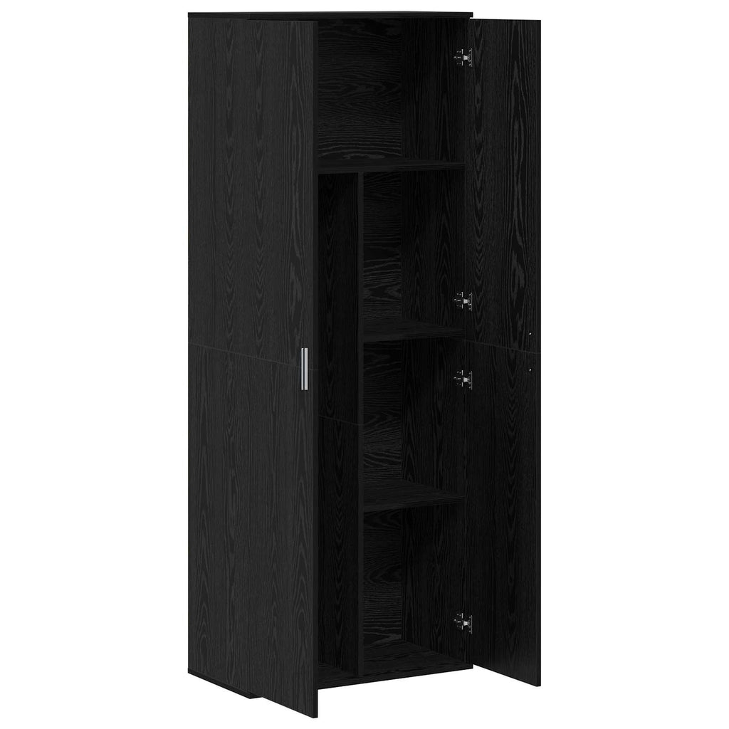 vidaXL Highboard 70 x 33.5 x 180 cm Drewno inżynieryjne Czarny Dąb