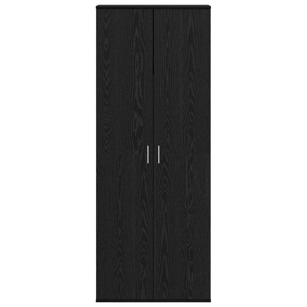 vidaXL Highboard 70 x 33.5 x 180 cm Drewno inżynieryjne Czarny Dąb