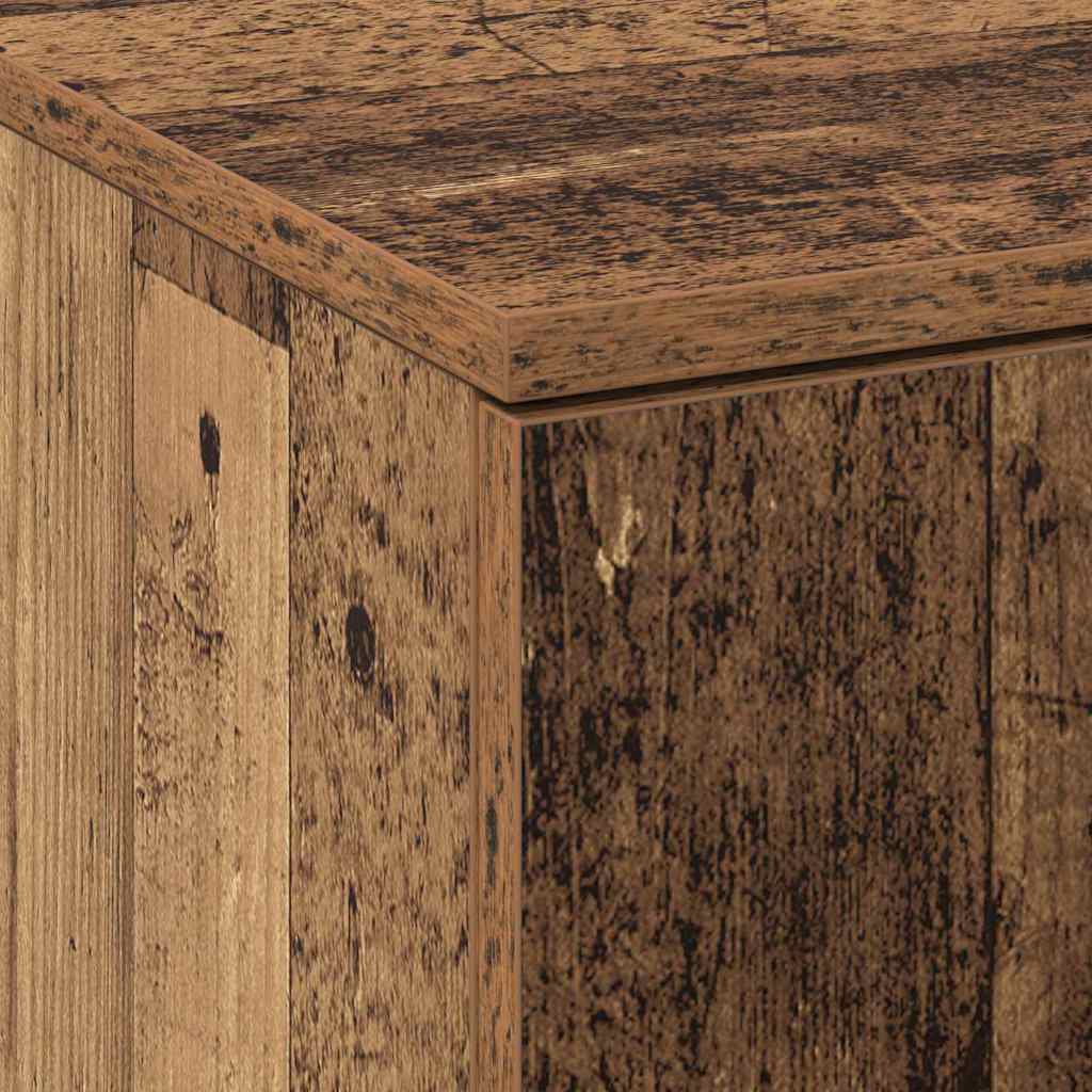 vidaXL Highboard Stare drewno 60 x 35 x 180 cm Materiał drewnopochodny