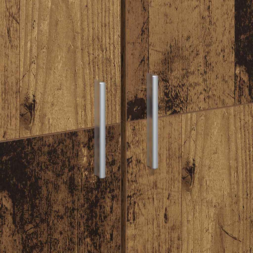 vidaXL Highboard Stare drewno 60 x 35 x 180 cm Materiał drewnopochodny