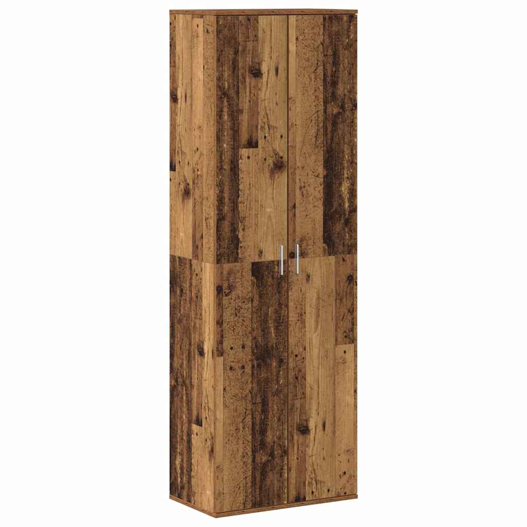 vidaXL Highboard Stare drewno 60 x 35 x 180 cm Materiał drewnopochodny