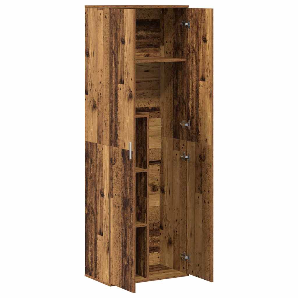 vidaXL Highboard Stare drewno 60 x 35 x 180 cm Materiał drewnopochodny