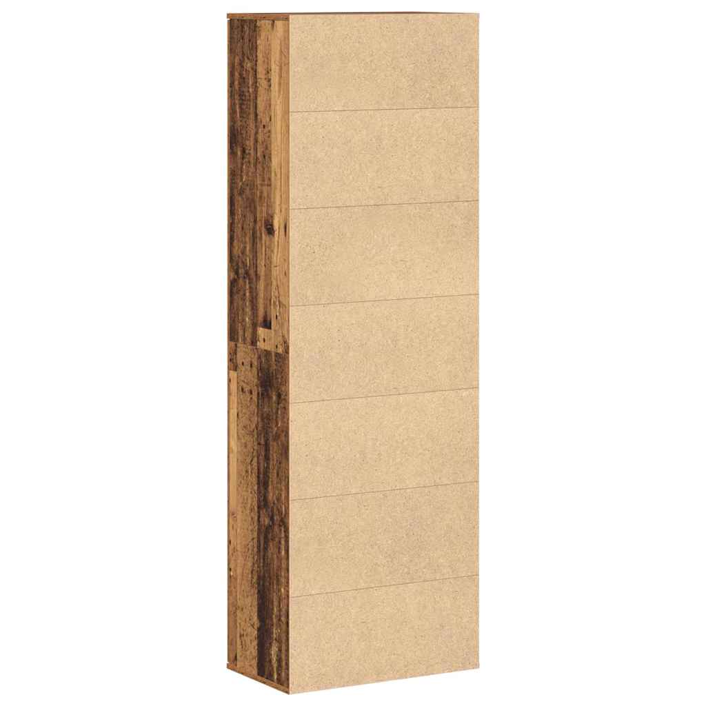 vidaXL Highboard Stare drewno 60 x 35 x 180 cm Materiał drewnopochodny