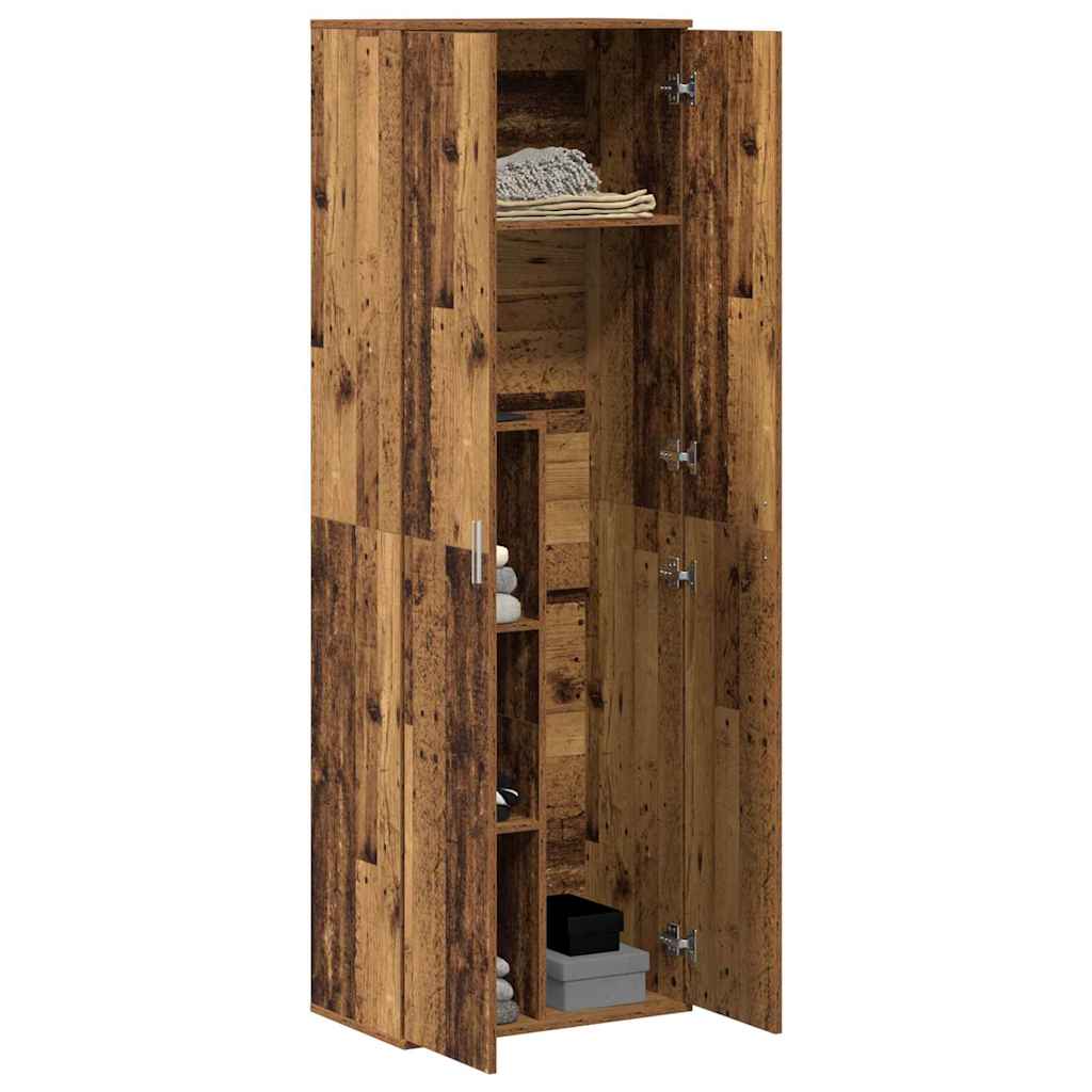 vidaXL Highboard Stare drewno 60 x 35 x 180 cm Materiał drewnopochodny