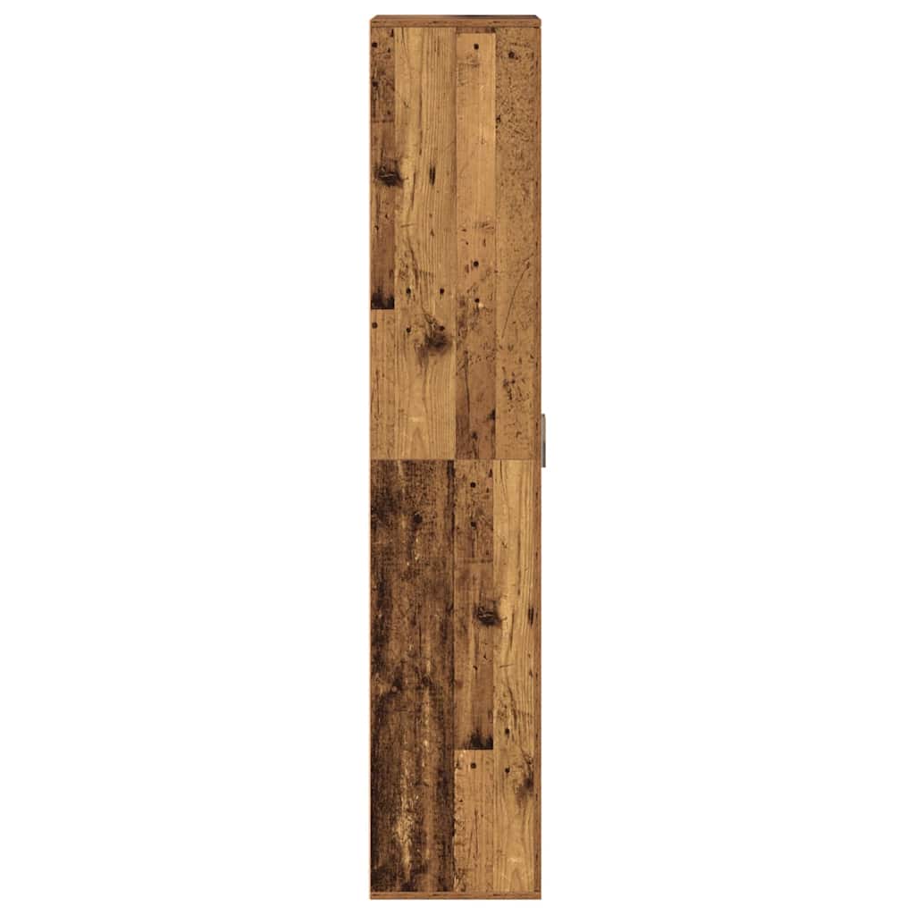 vidaXL Highboard Stare drewno 60 x 35 x 180 cm Materiał drewnopochodny