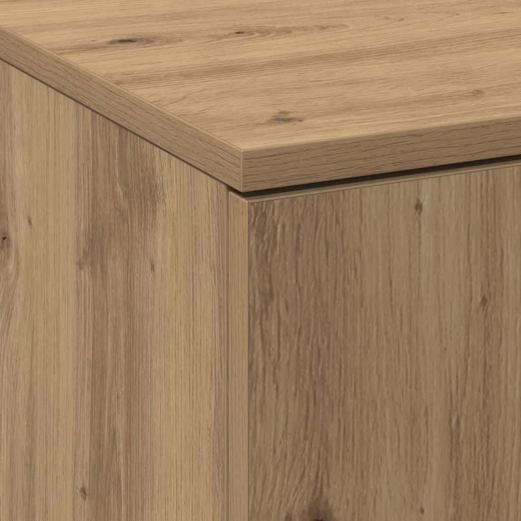 vidaXL Highboard dąb artisan 60 x 35 x 180 cm Materiał drewnopochodny