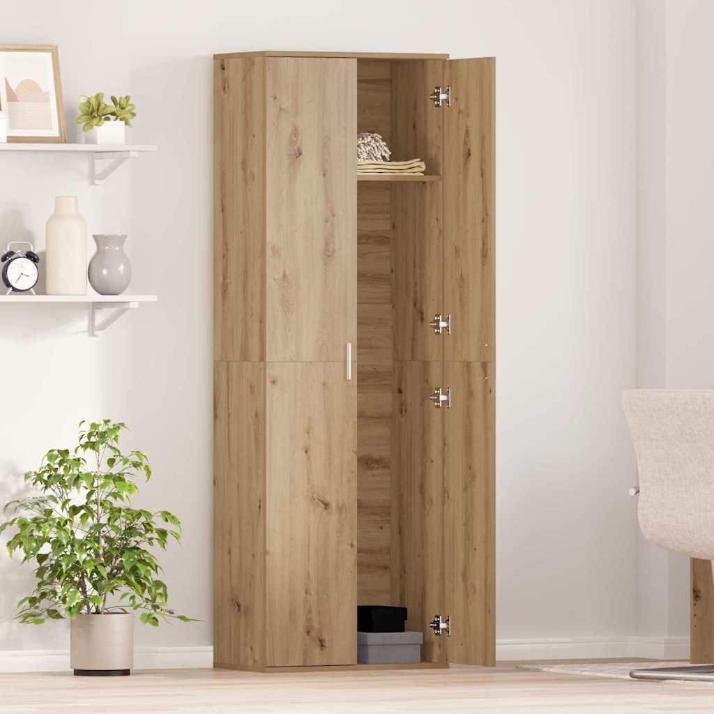 vidaXL Highboard dąb artisan 60 x 35 x 180 cm Materiał drewnopochodny