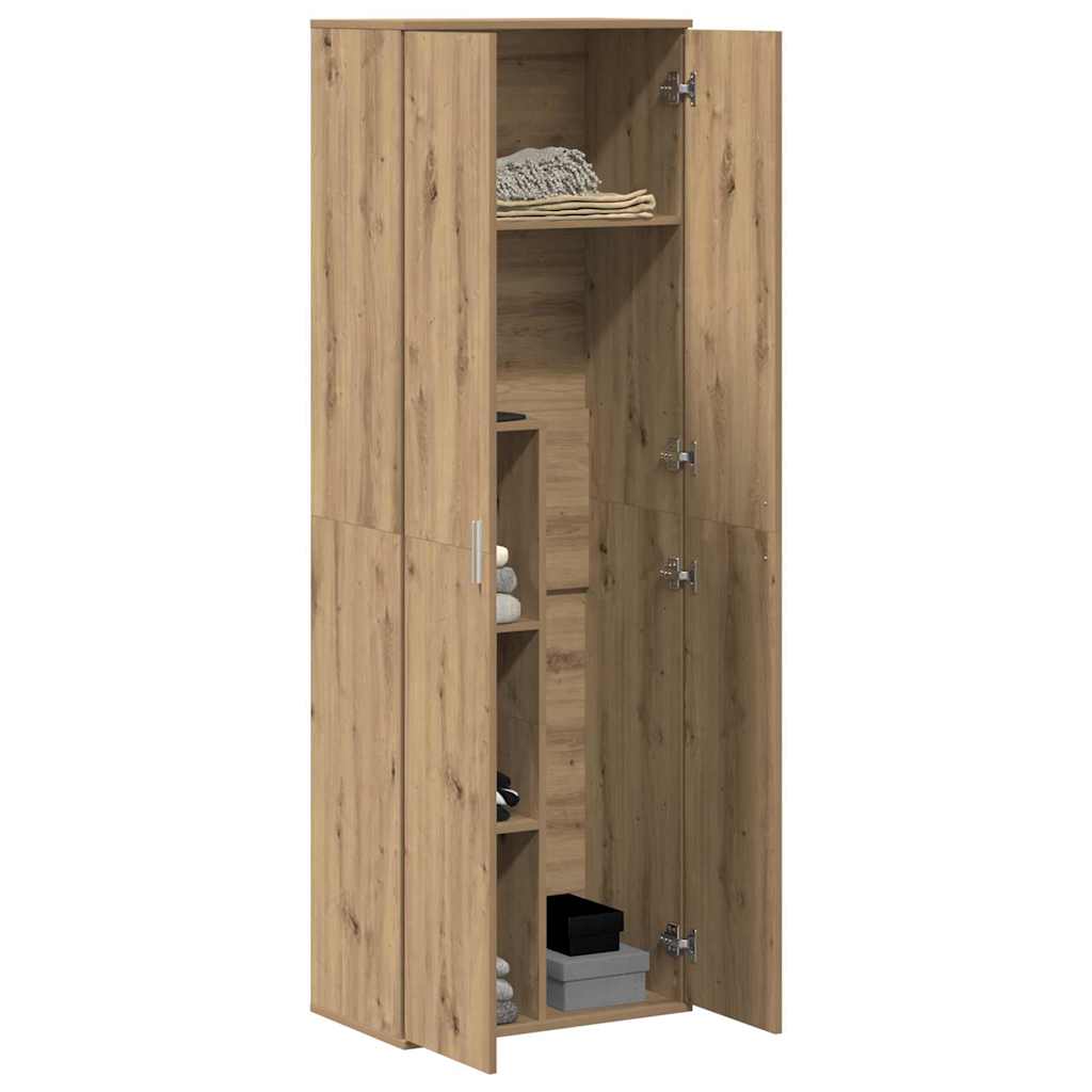 vidaXL Highboard dąb artisan 60 x 35 x 180 cm Materiał drewnopochodny