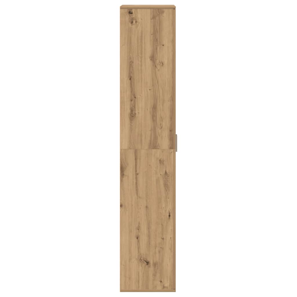 vidaXL Highboard dąb artisan 60 x 35 x 180 cm Materiał drewnopochodny