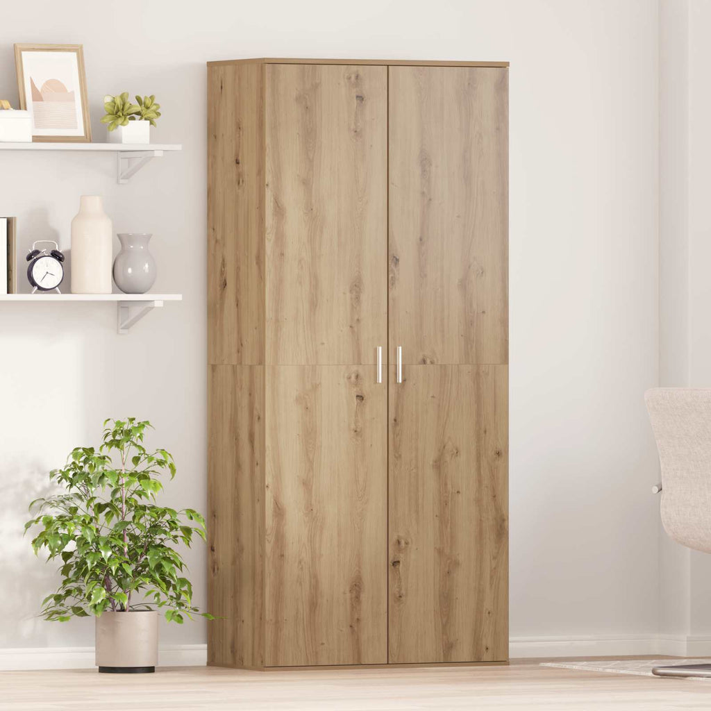 vidaXL Bufet dąb artisan 80 x 39 x 178 cm Materiał drewnopochodny