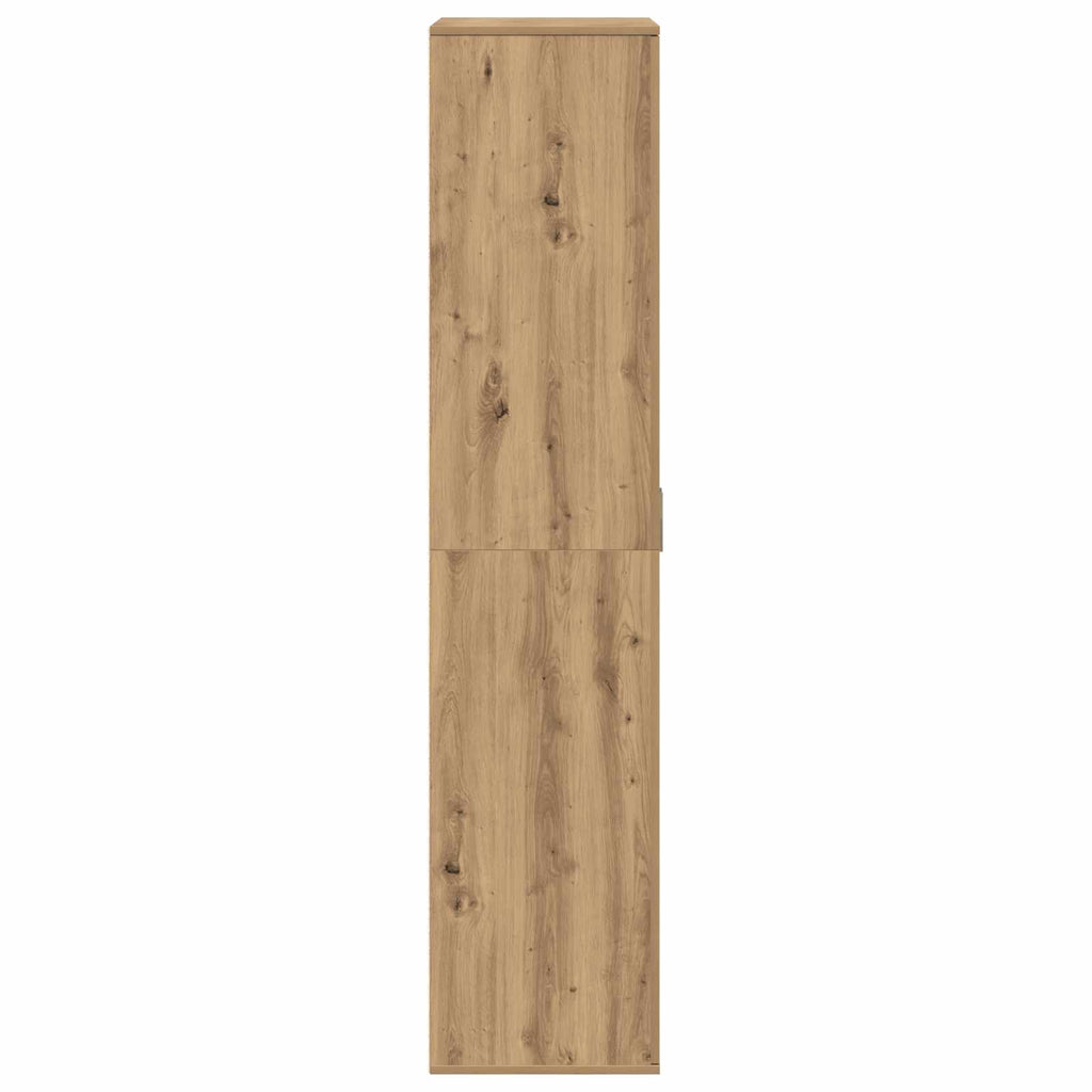 vidaXL Bufet dąb artisan 80 x 39 x 178 cm Materiał drewnopochodny