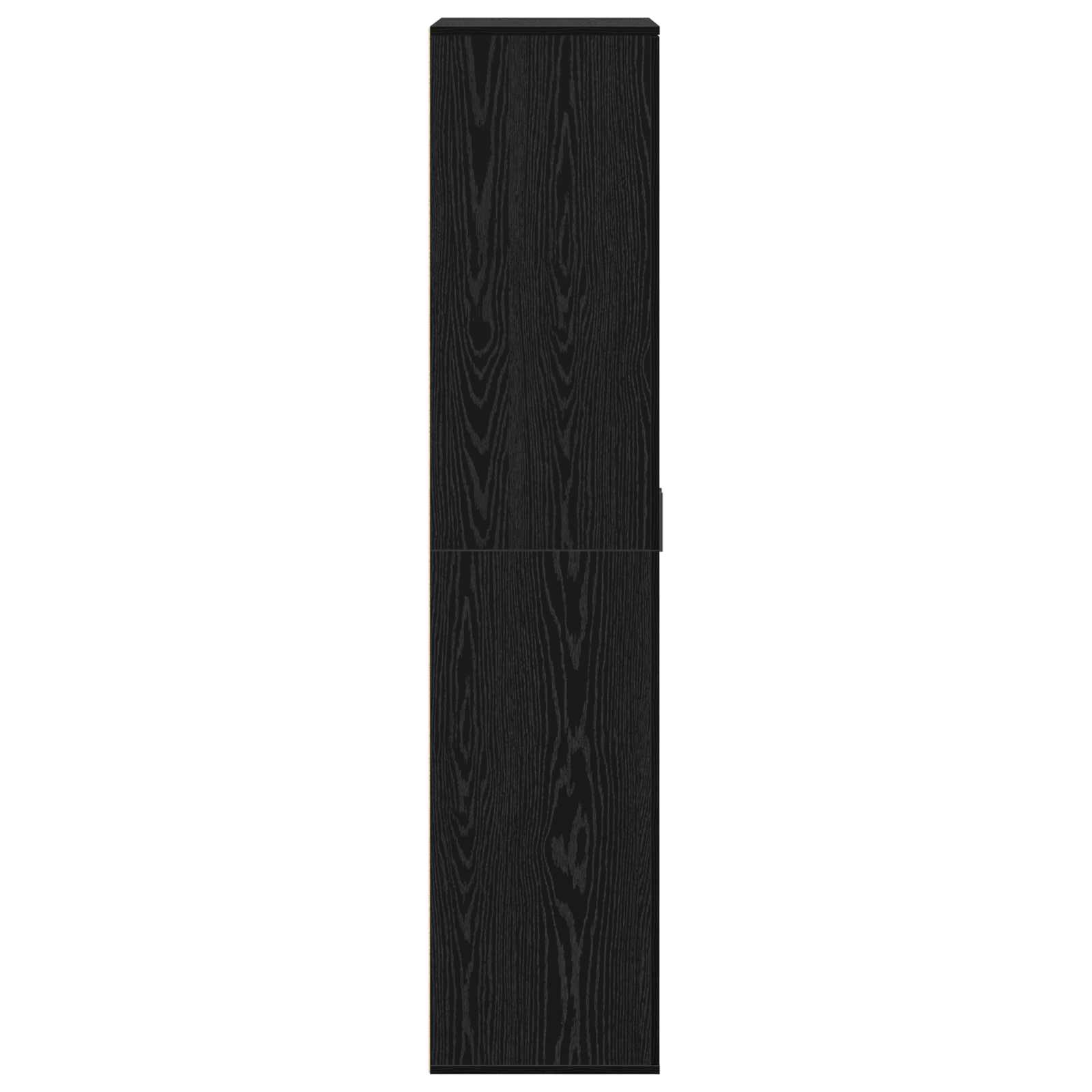 vidaXL Bufet Czarny dąb 80 x 39 x 178 cm Materiał drewnopochodny