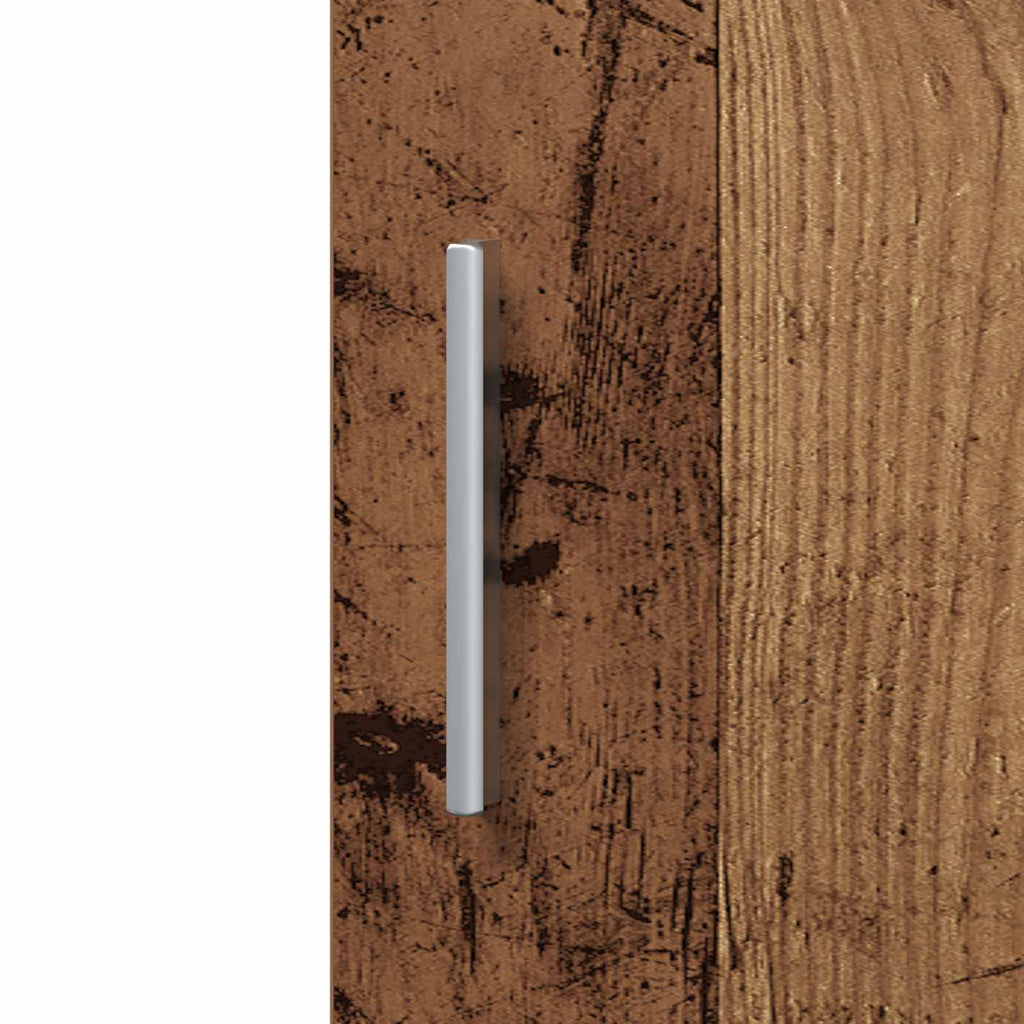 vidaXL Highboard 2 pcs Stare drewno 30 x 42,5 x 185 cm