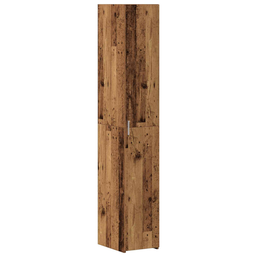 vidaXL Highboard 2 pcs Stare drewno 30 x 42,5 x 185 cm