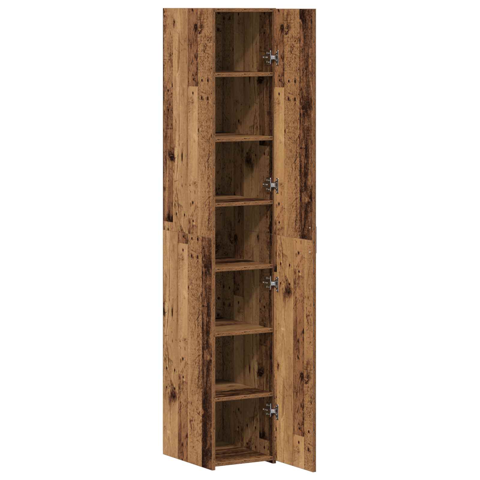 vidaXL Highboard 2 pcs Stare drewno 30 x 42,5 x 185 cm