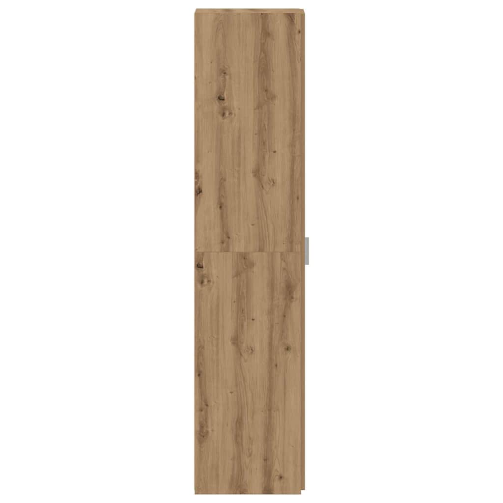 vidaXL Highboard 2 pcs Dąb rzemieślniczy 30 x 42,5 x 185 cm