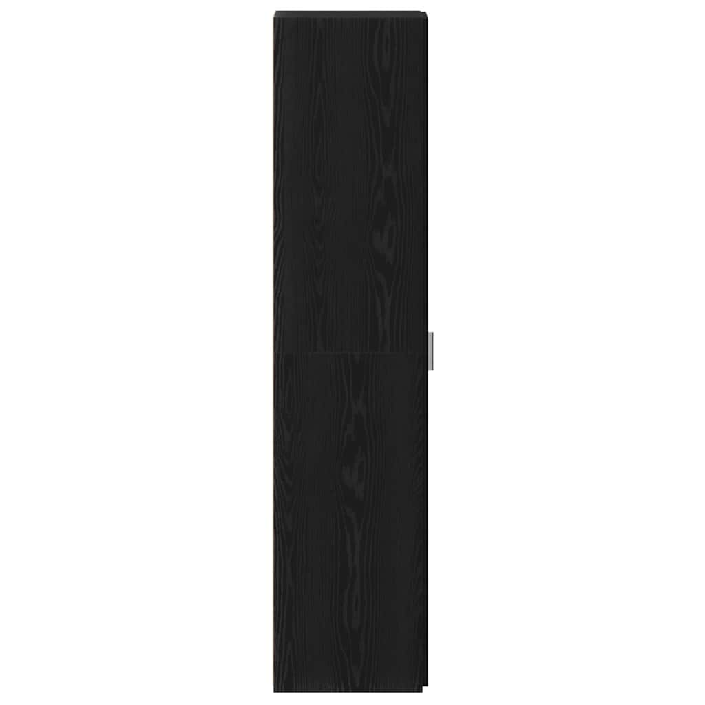 vidaXL Highboard 2 pcs Czarny Dąb 30 x 42,5 x 185 cm
