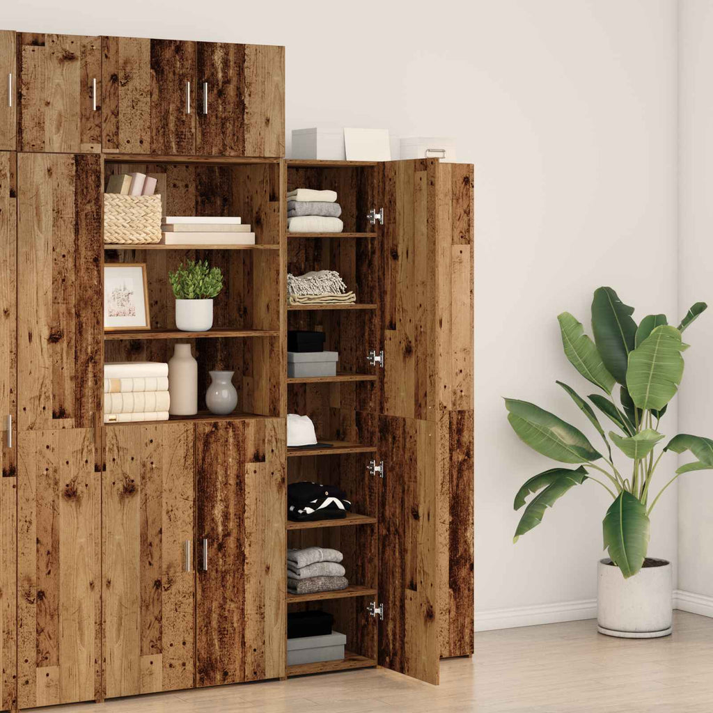 vidaXL Highboard Stare drewno 40 x 42,5 x 185 cm