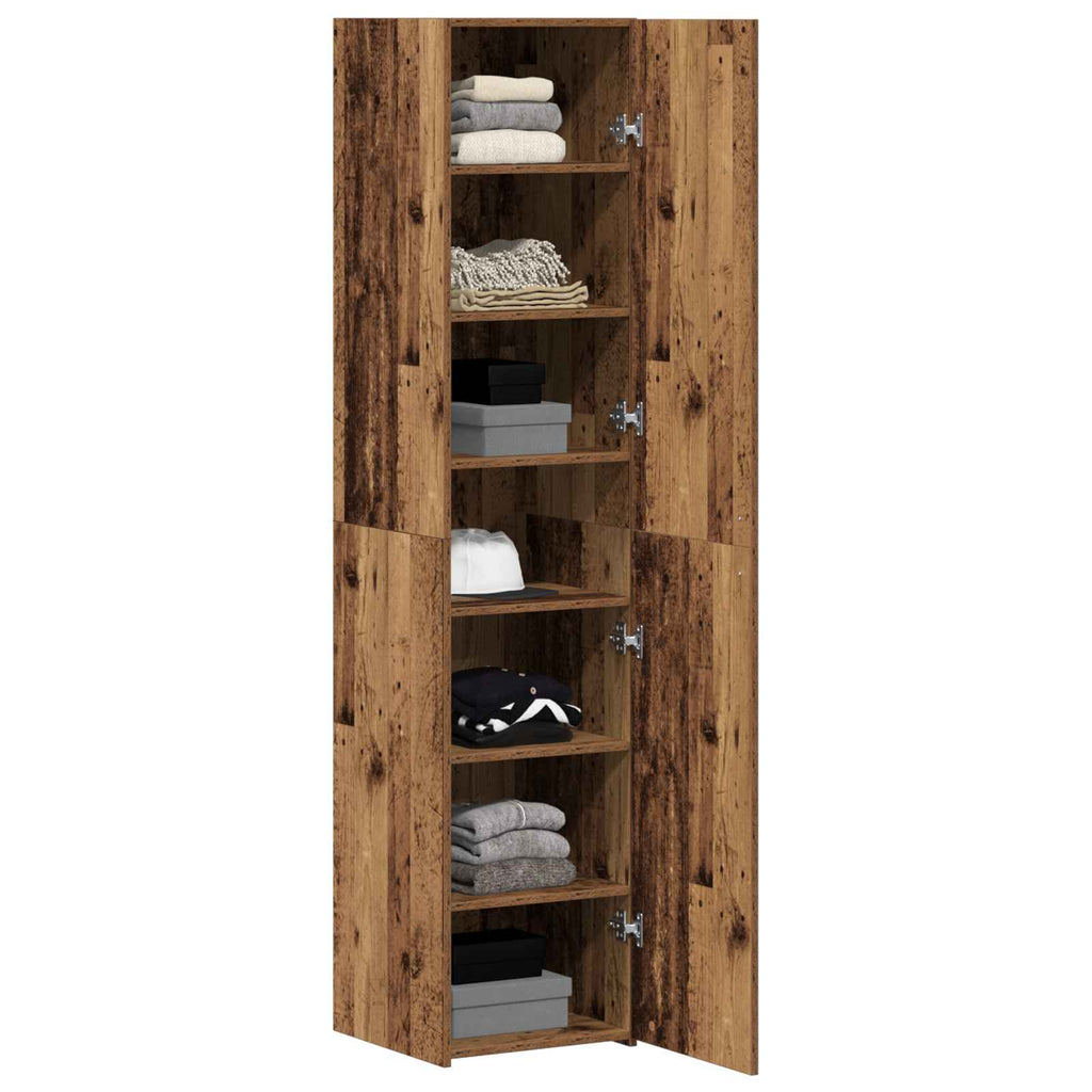vidaXL Highboard Stare drewno 40 x 42,5 x 185 cm
