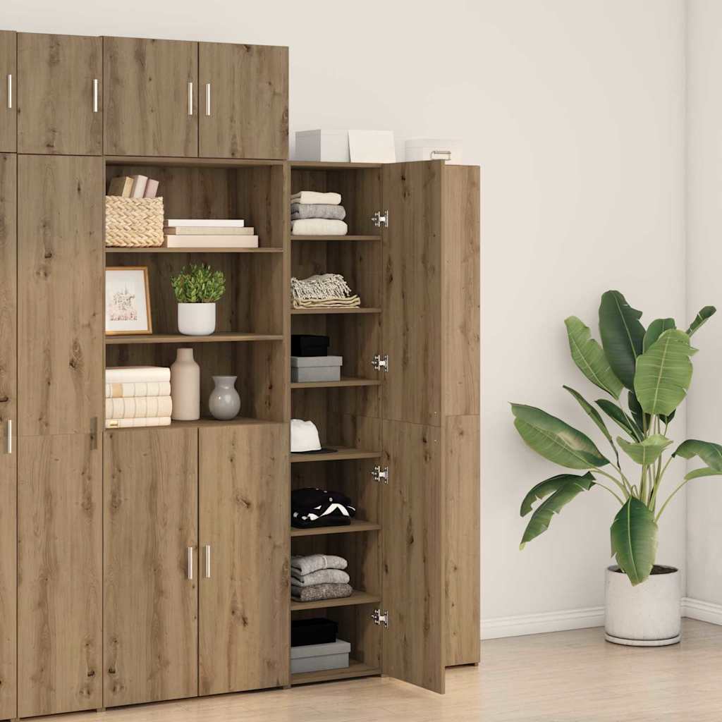 vidaXL Highboard Dąb rzemieślniczy 40 x 42,5 x 185 cm