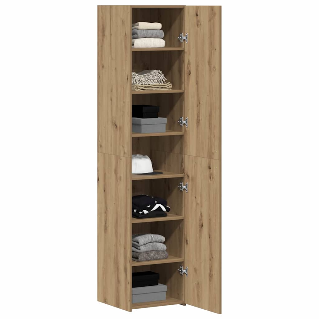 vidaXL Highboard Dąb rzemieślniczy 40 x 42,5 x 185 cm