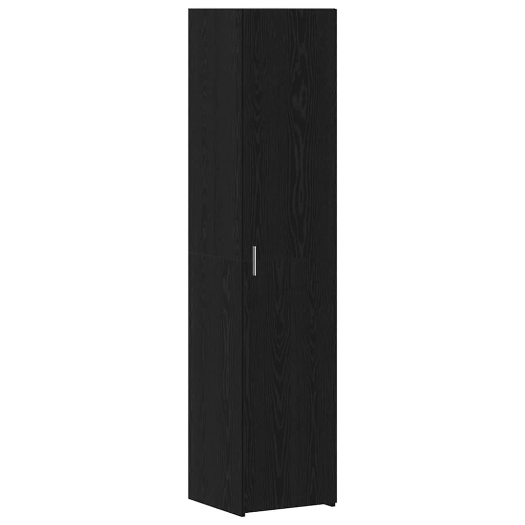 vidaXL Highboard Czarny Dąb 40 x 42,5 x 185 cm