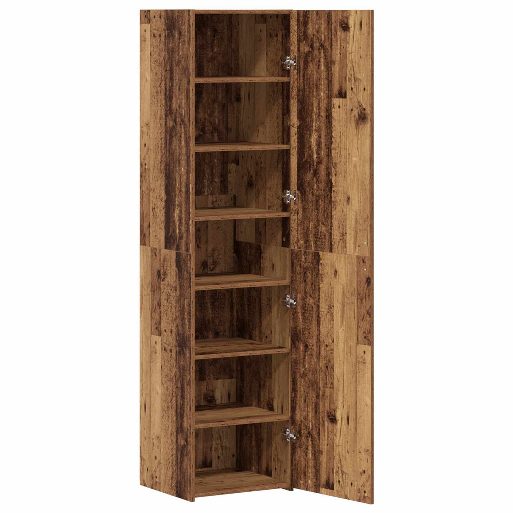 vidaXL Highboard Stare drewno 45 x 42,5 x 185 cm
