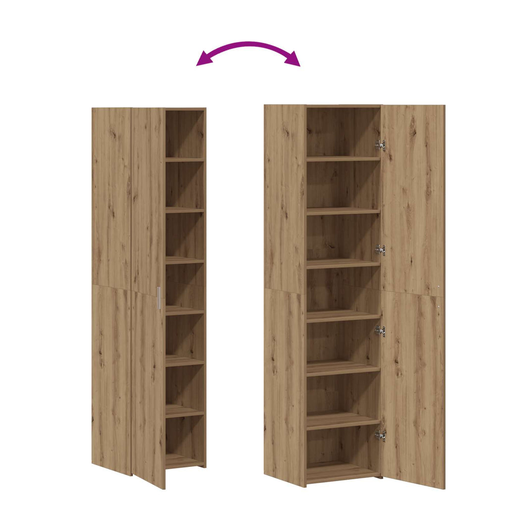 vidaXL Highboard Dąb rzemieślniczy 45 x 42,5 x 185 cm